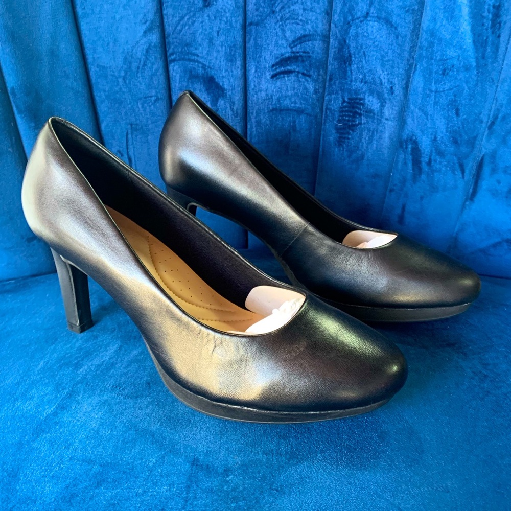 Clarks Amber Joy Leather Heels